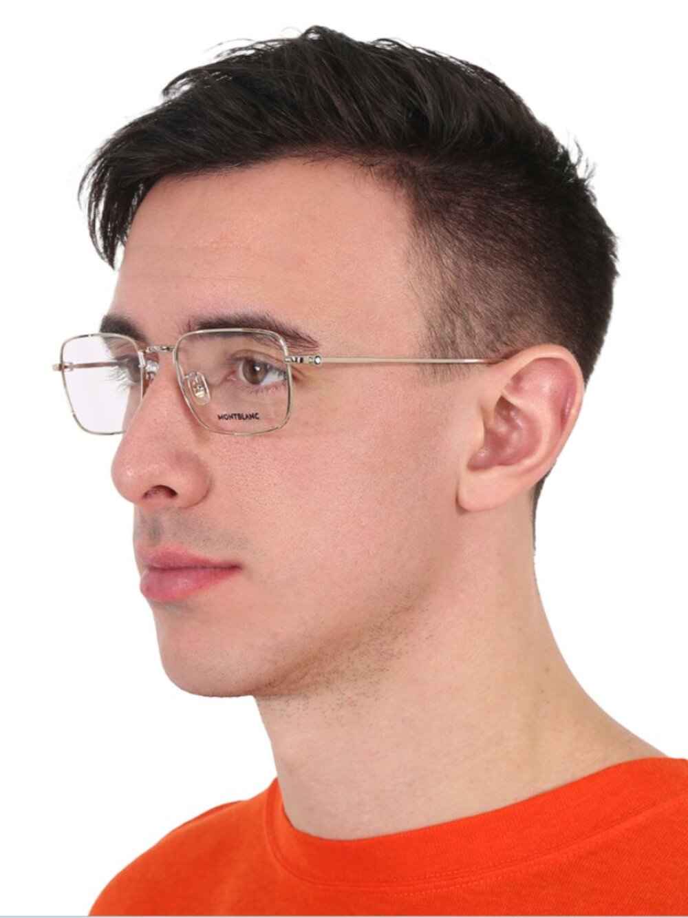 Montblanc MB0212O 004 Rectangle Eyeglasses 56mm – Gold